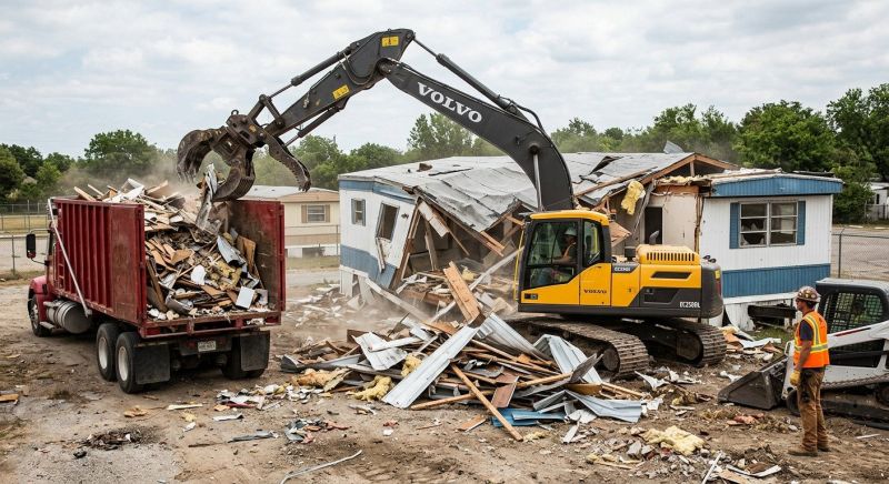 Double Wide Demolition in Bergen County, NJ