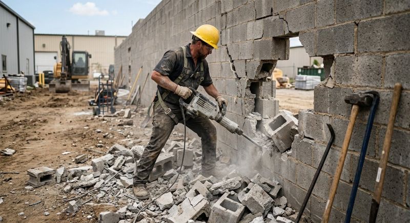 Concrete Wall Removal in Bergen County, NJ