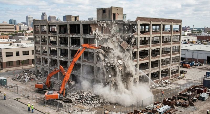 Factory Demolition in Bergen County, NJ